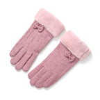 One Time Closeout - Cashmere Wool Gloves (24 x 9cm) - Pink