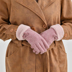One Time Closeout - Cashmere Wool Gloves (24 x 9cm) - Pink