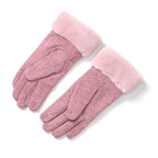 One Time Closeout - Cashmere Wool Gloves (24 x 9cm) - Pink