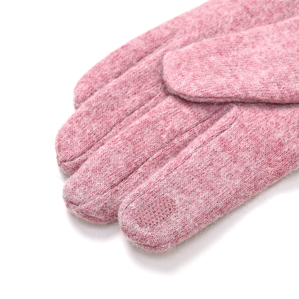 One Time Closeout - Cashmere Wool Gloves (24 x 9cm) - Pink