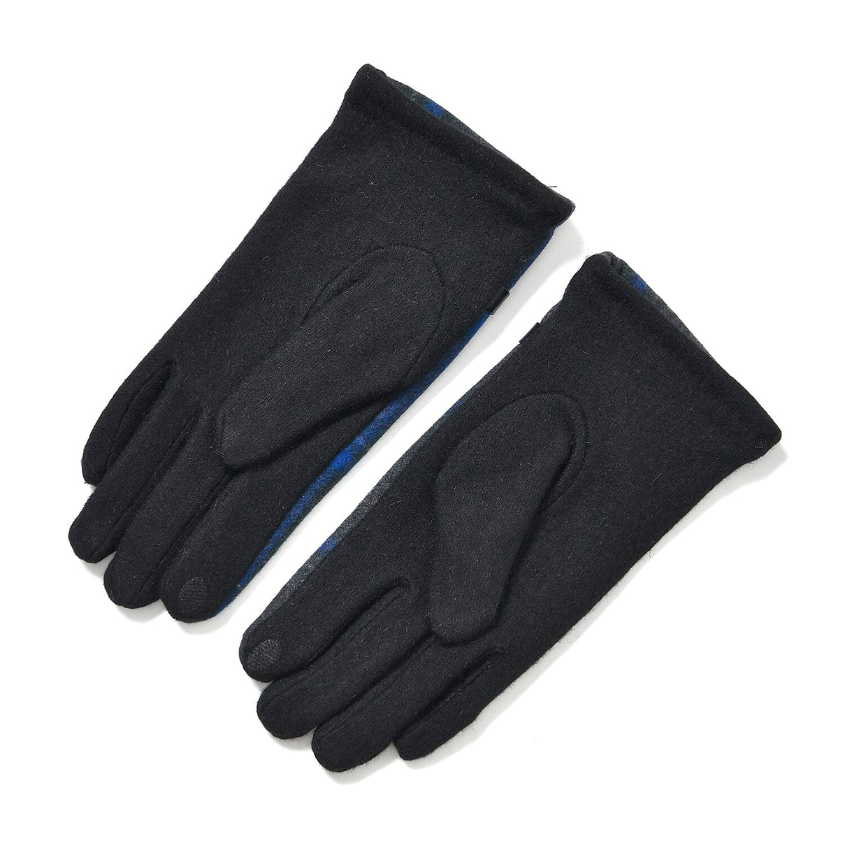 Cashmere Winter Plaid Gloves with Touch Screen Tips 7833573 4