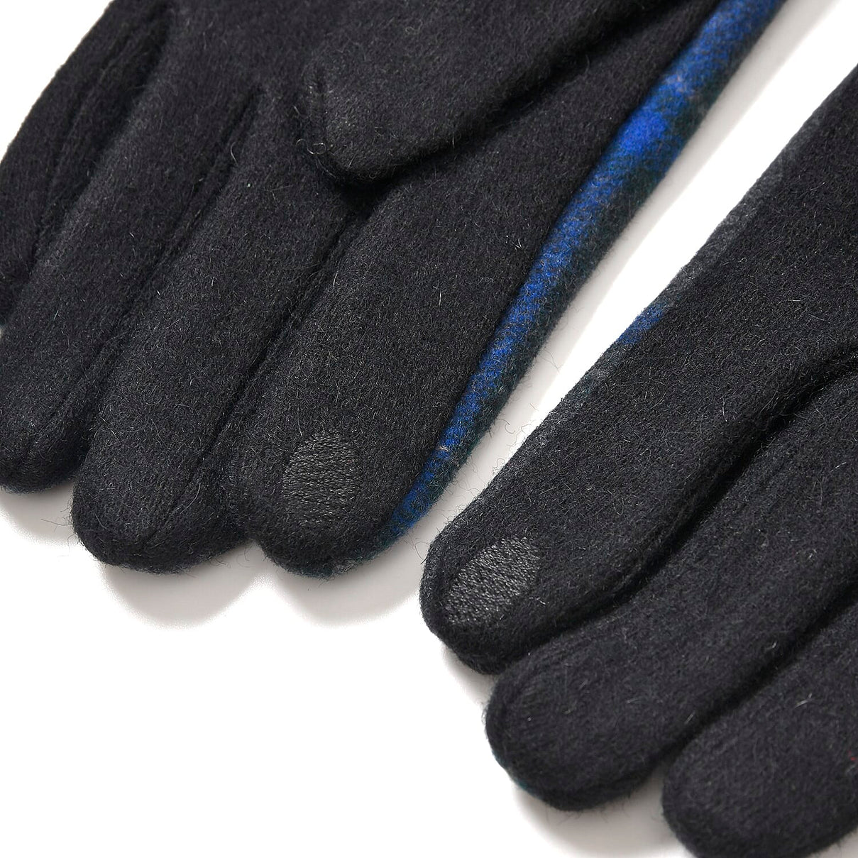 Cashmere Winter Plaid Gloves with Touch Screen Tips 7833573 5
