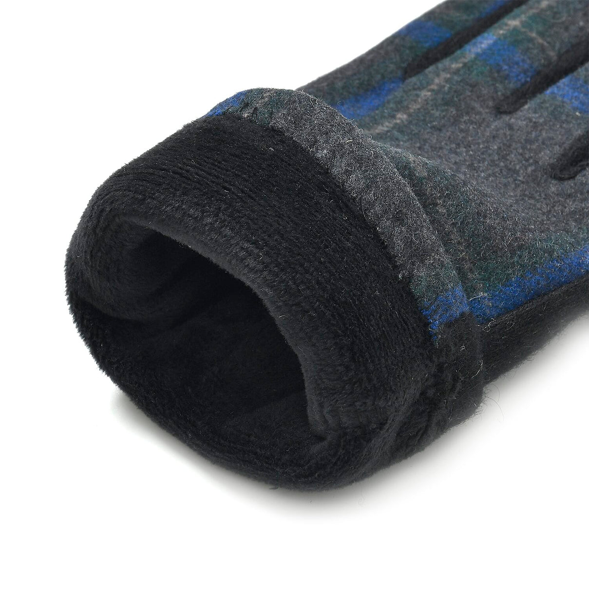 Cashmere Winter Plaid Gloves with Touch Screen Tips 7833573 7