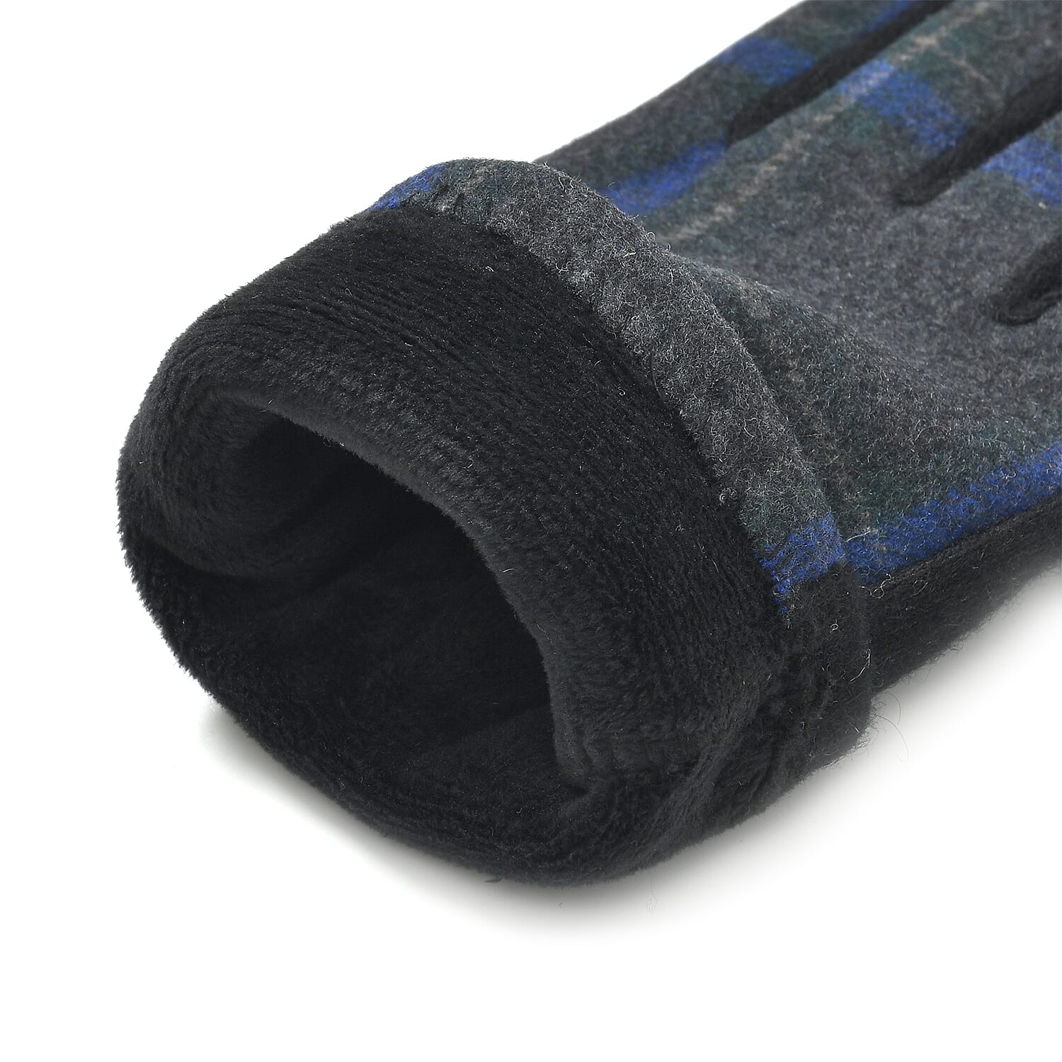 Cashmere Winter Plaid Gloves with Touch Screen Tips 7833573 7
