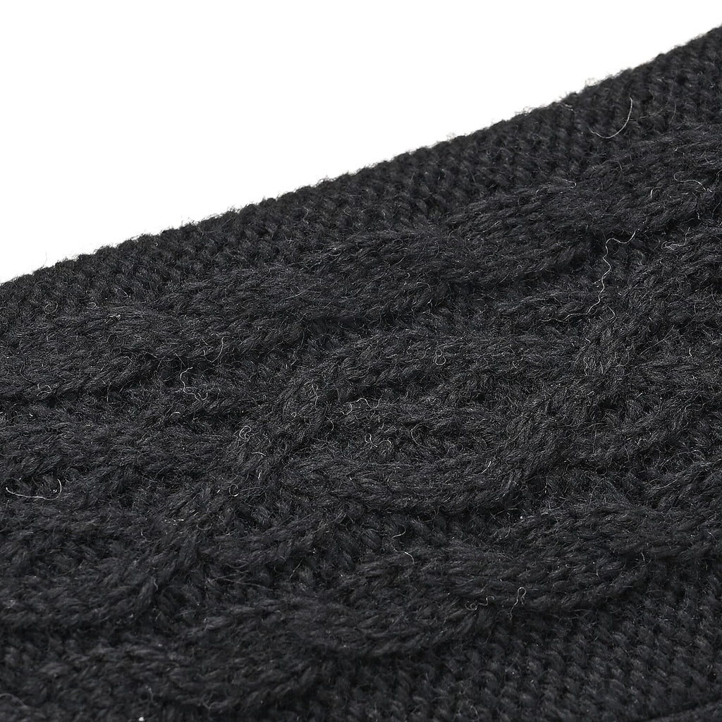 Winter Fashion Must Have - Designer Inspiration - Cashmere Wool Gloves - Black