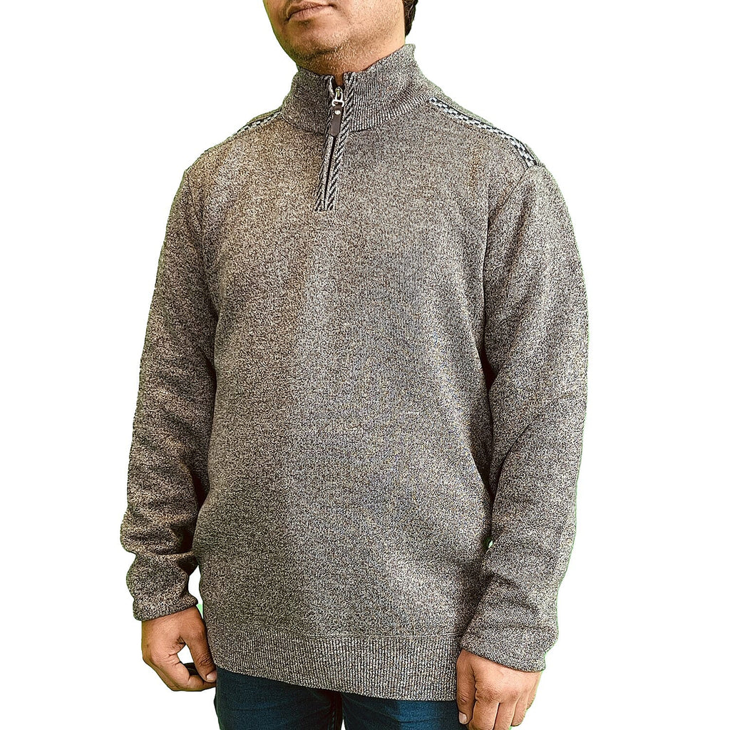 Cavallio Cotton Half Zip Jumper (Size S) - Charcoal
