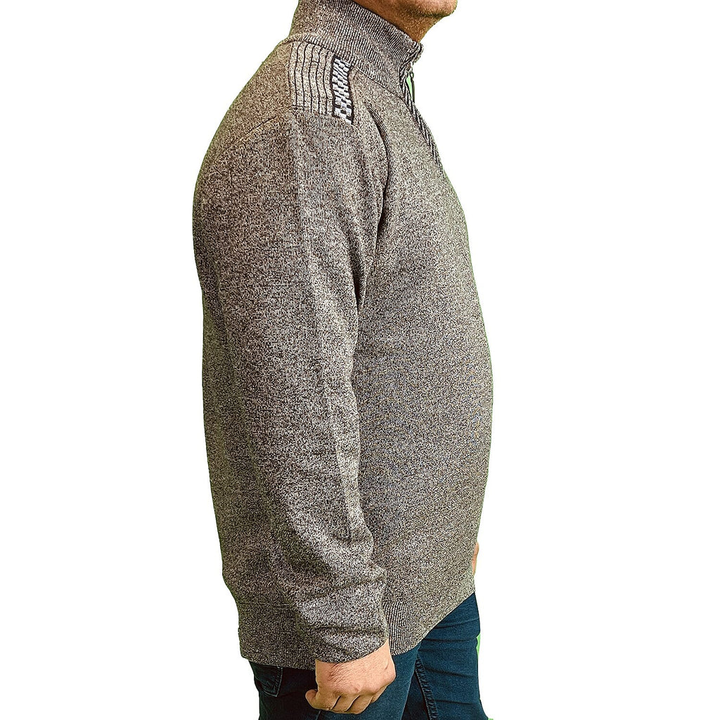 Cavallio Cotton Half Zip Jumper (Size S) - Charcoal