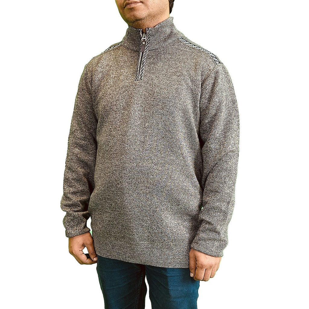Cavallio Cotton Half Zip Jumper (Size S) - Charcoal
