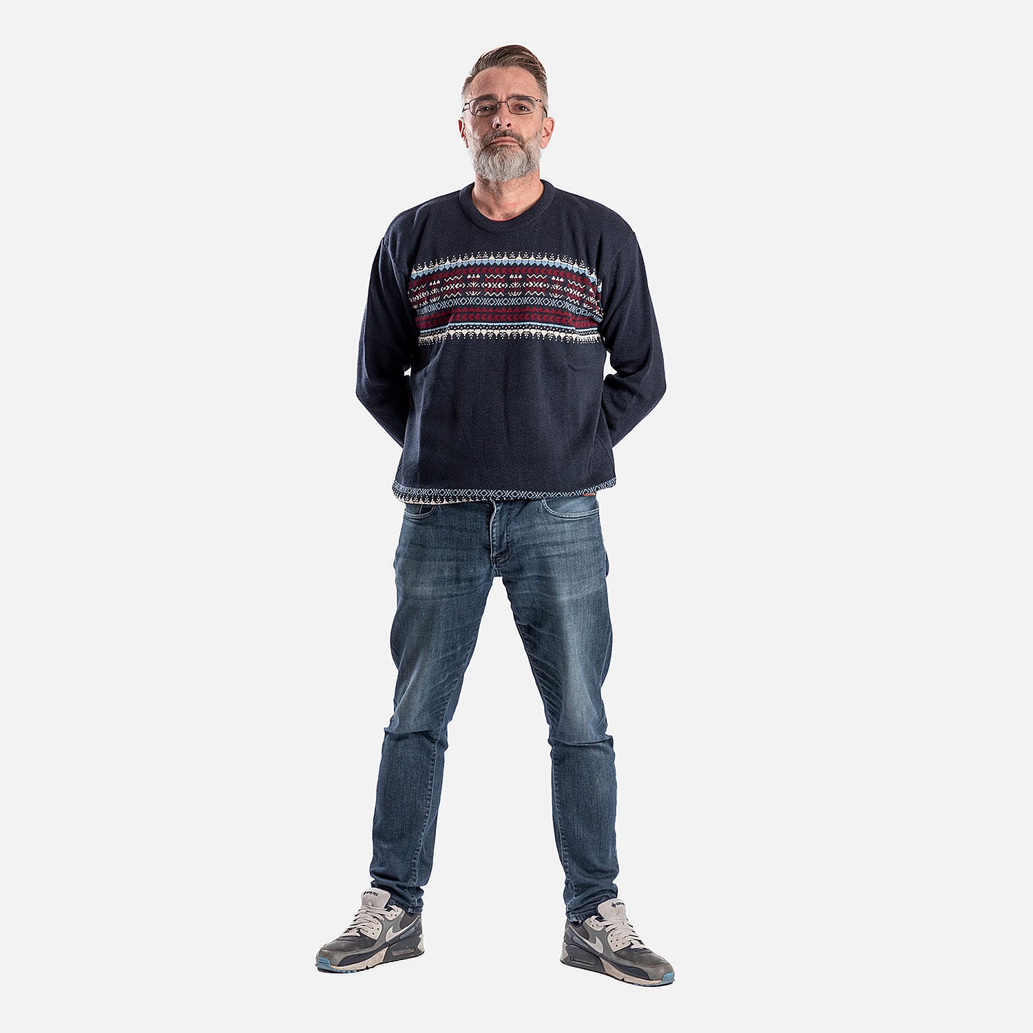 Cavallio Cotton Knitted Jumper - Navy 7952668 0