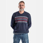 Cavallio Cotton Knitted Jumper (Size L) - Navy
