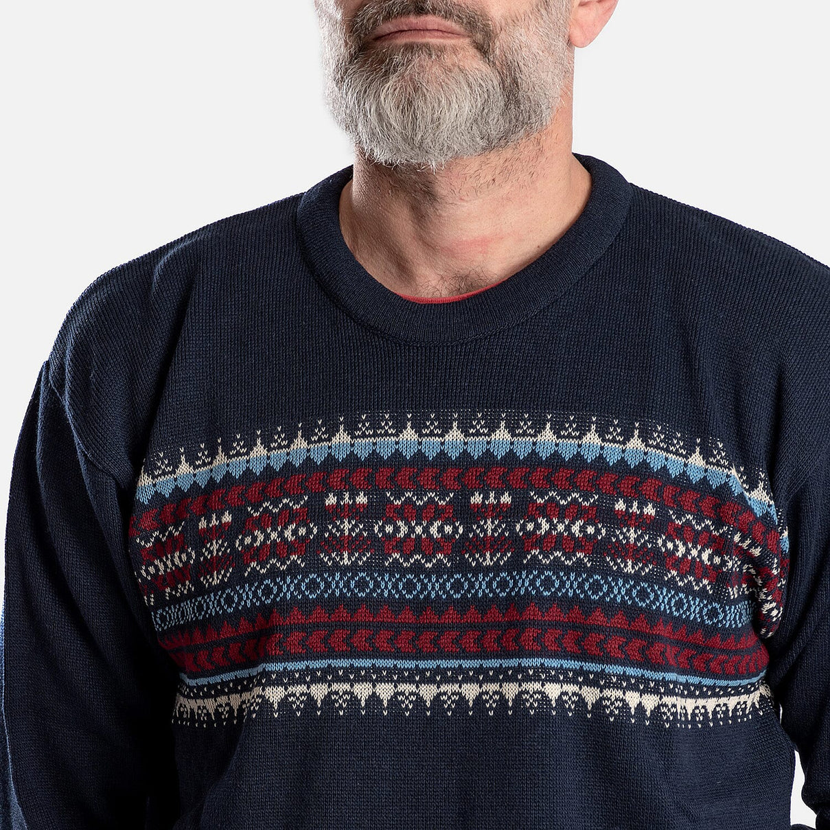 Cavallio Cotton Knitted Jumper - Navy 7952668 9