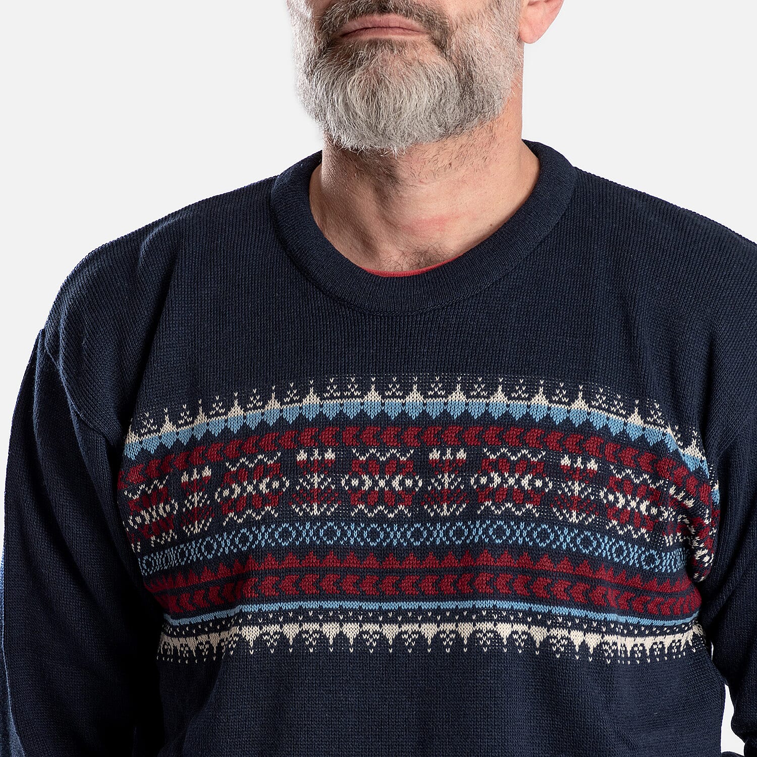 Cavallio Cotton Knitted Jumper - Navy 7952668 9