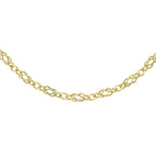 9K Yellow Gold Celtic Chain With Lobster Clasp (Size - 16)