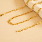 9K Yellow Gold Celtic Chain With Lobster Clasp (Size - 16)
