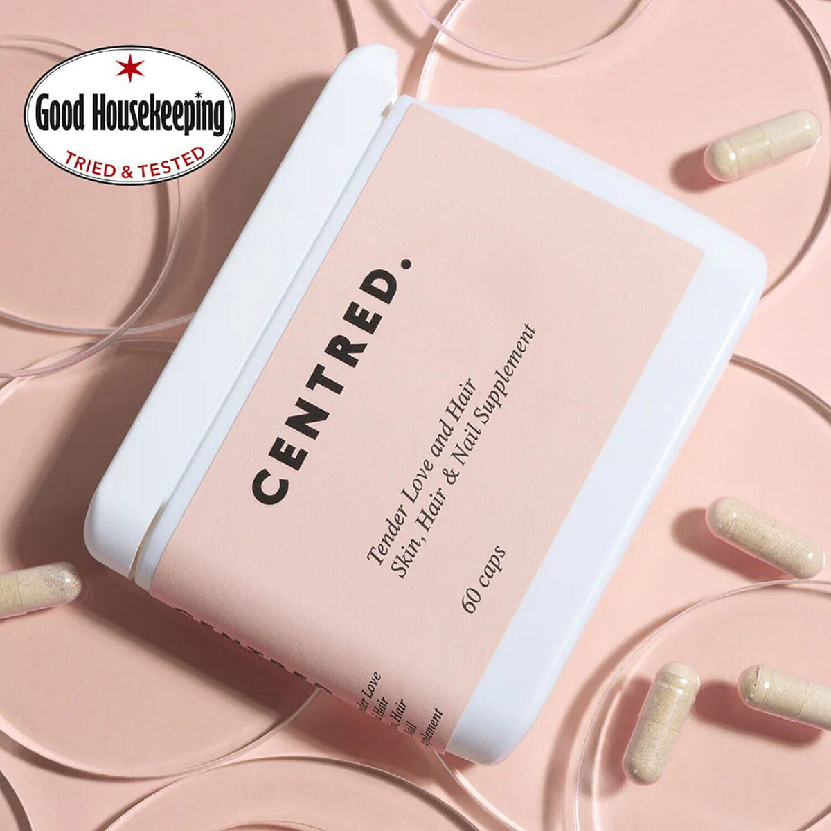 Centred Tender Love and Hair Supplement - 60 Capsules 7372583 2