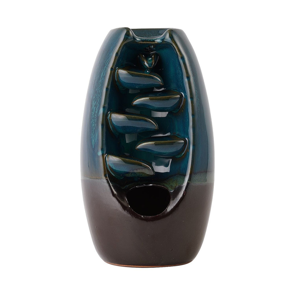 Ceramic Backflow Incense Holder with 120 Incense Cones, 30 sticks, Tweezer and Base 7215004 4