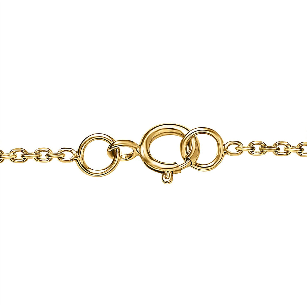 14K Yellow Gold,  Turkizite,  White Diamond Pendant with Chain (Size 20) 3.65ct  Gold Wt. 2.5 Gms  3.650  Ct.
