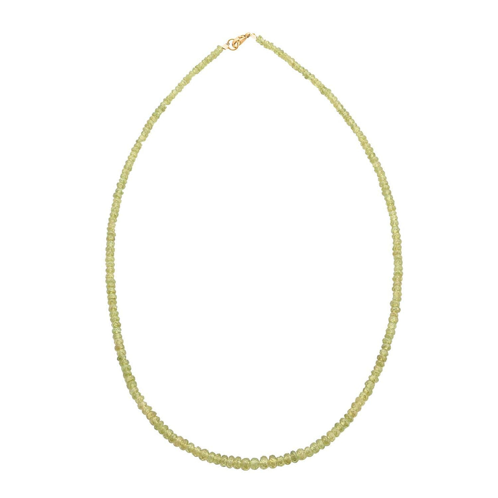 18K Yellow Gold  AAAA   Sphene  Necklace (Size - 18) 60.00 ct,  Gold Wt. 2.2 Gms  60.000  Ct.