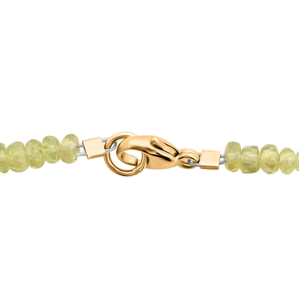18K Yellow Gold  AAAA   Sphene  Necklace (Size - 18) 60.00 ct,  Gold Wt. 2.2 Gms  60.000  Ct.