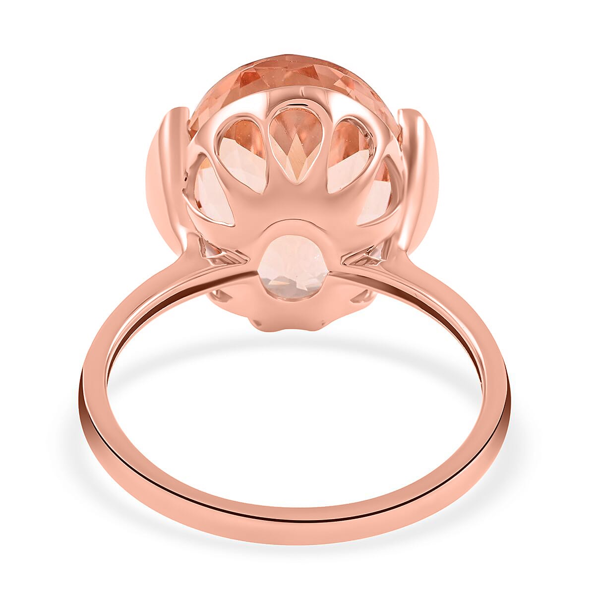 Certified and Appraised ILIANA 18K Rose Gold AAA Marropino Morganite and Diamond I1 GH Solitaire Ring Gold 3.78 grams, 9 Ct 7168653 6