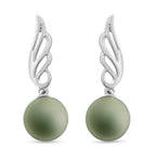 18K W Gold  AAA   Tahiti Pearl  Earring 10.00 pc,  Gold Wt. 1.53 Gms  10.000  Ct.