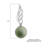 18K W Gold  AAA   Tahiti Pearl  Earring 10.00 pc,  Gold Wt. 1.53 Gms  10.000  Ct.