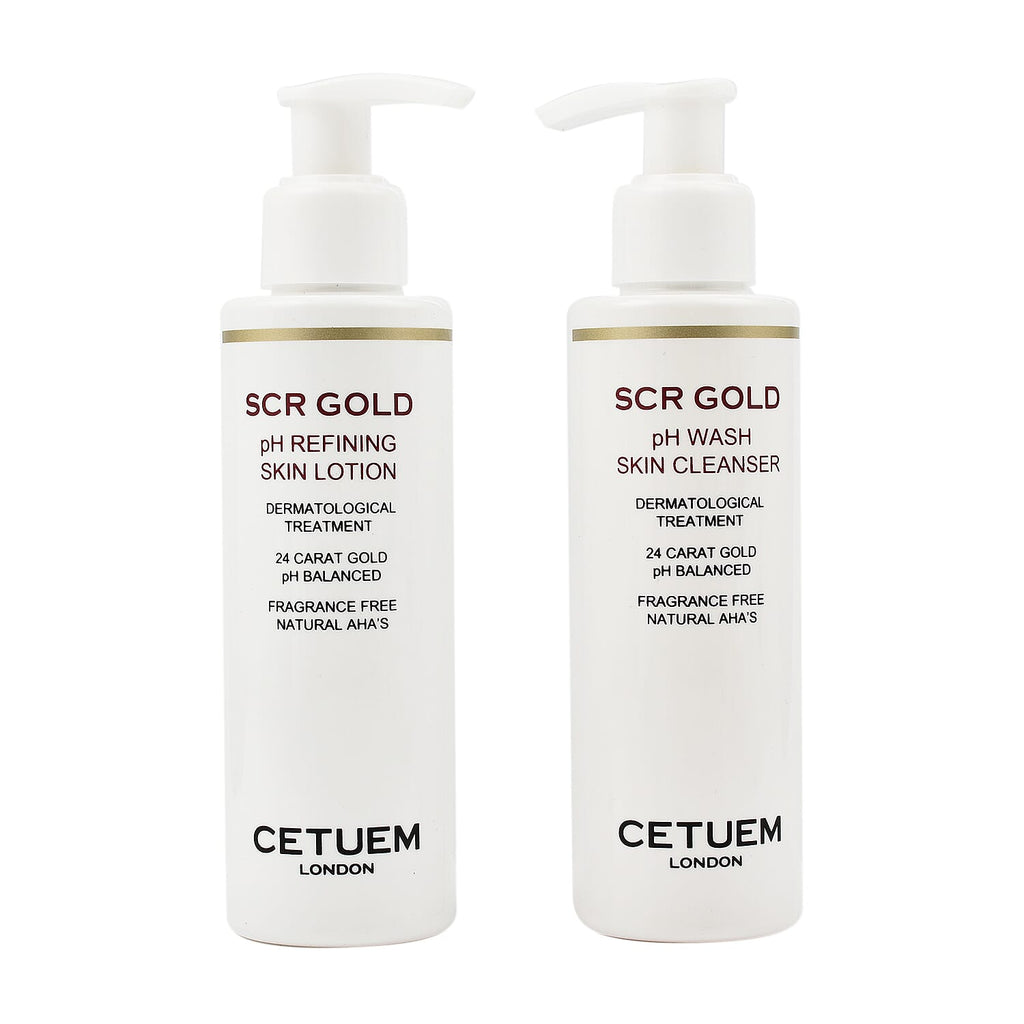 Cetuem Duo Bundle (Incl. PH Skin Cleanser and PH Skin Lotion) with Free Sponge