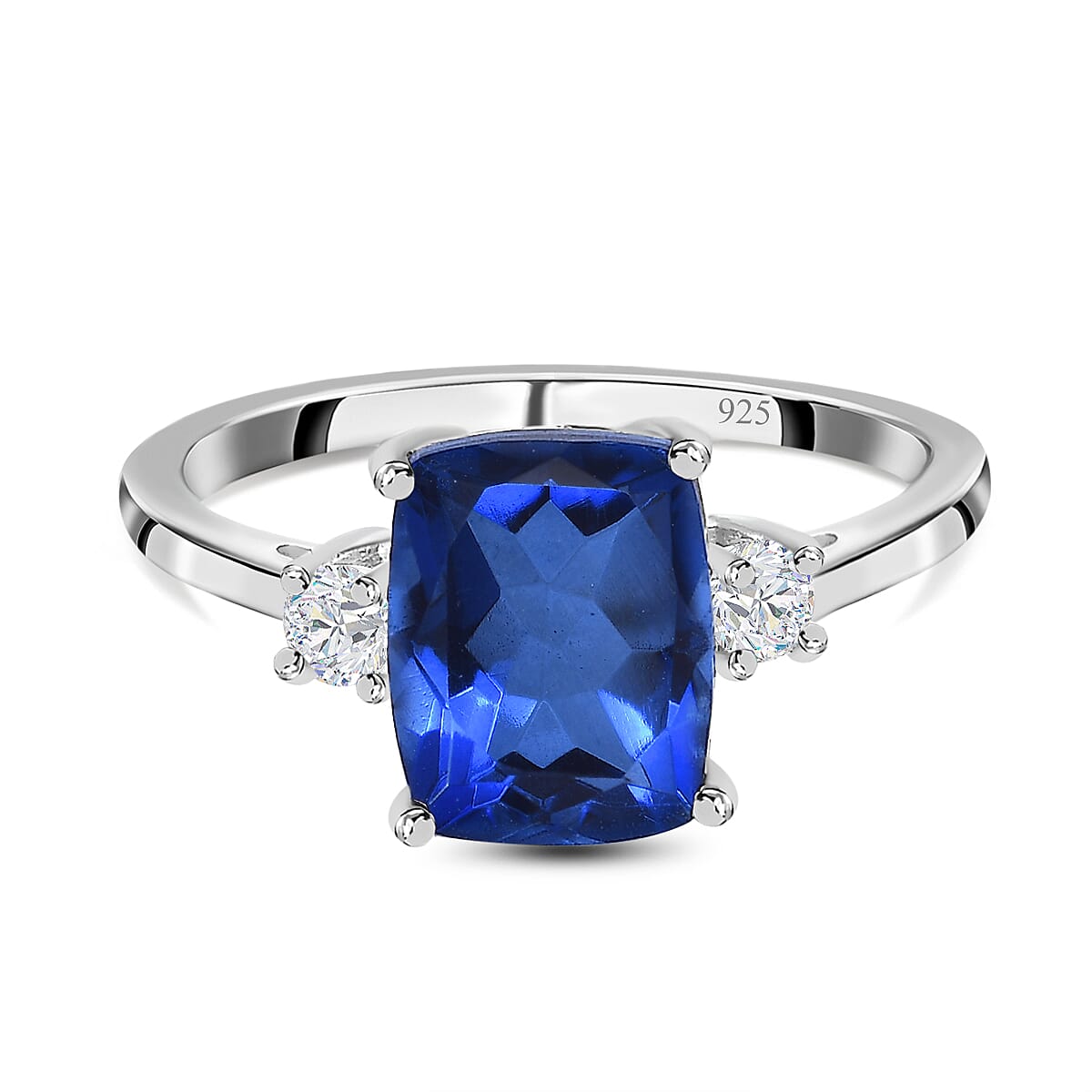 Ceylon Colour Quartz and Natural Zircon Ring in Sterling Silver 2.55 Ct 7534717 0