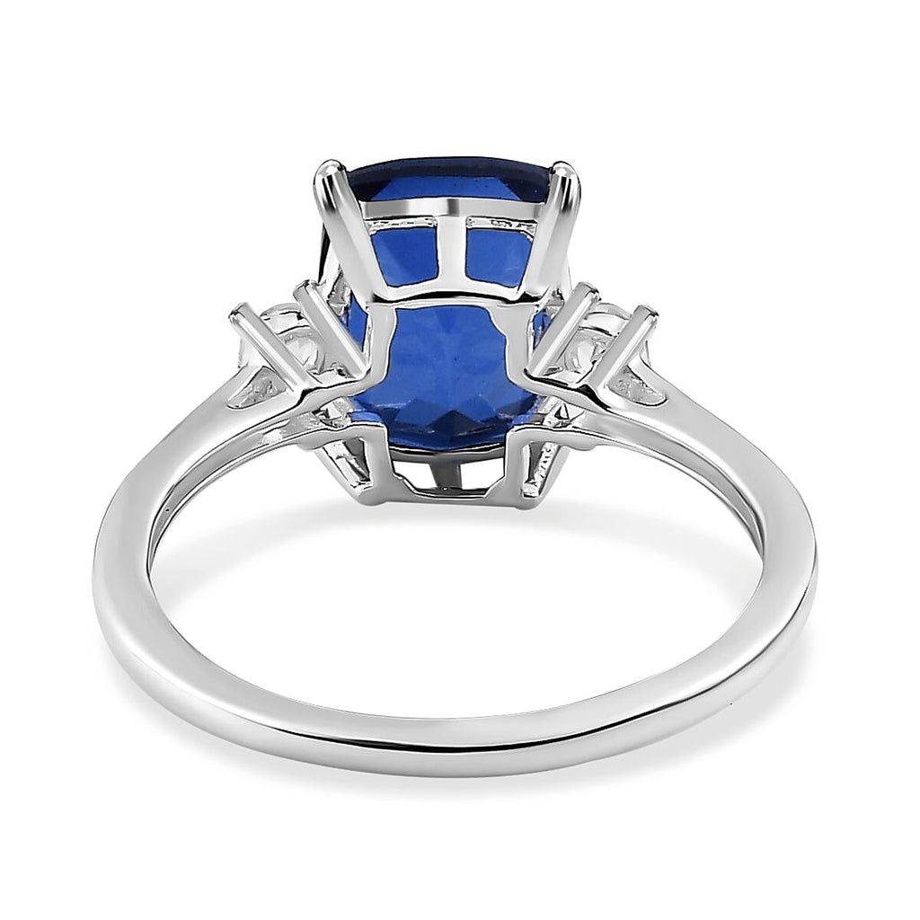Ceylon Colour Quartz and Natural Zircon Ring in Sterling Silver 2.55 Ct