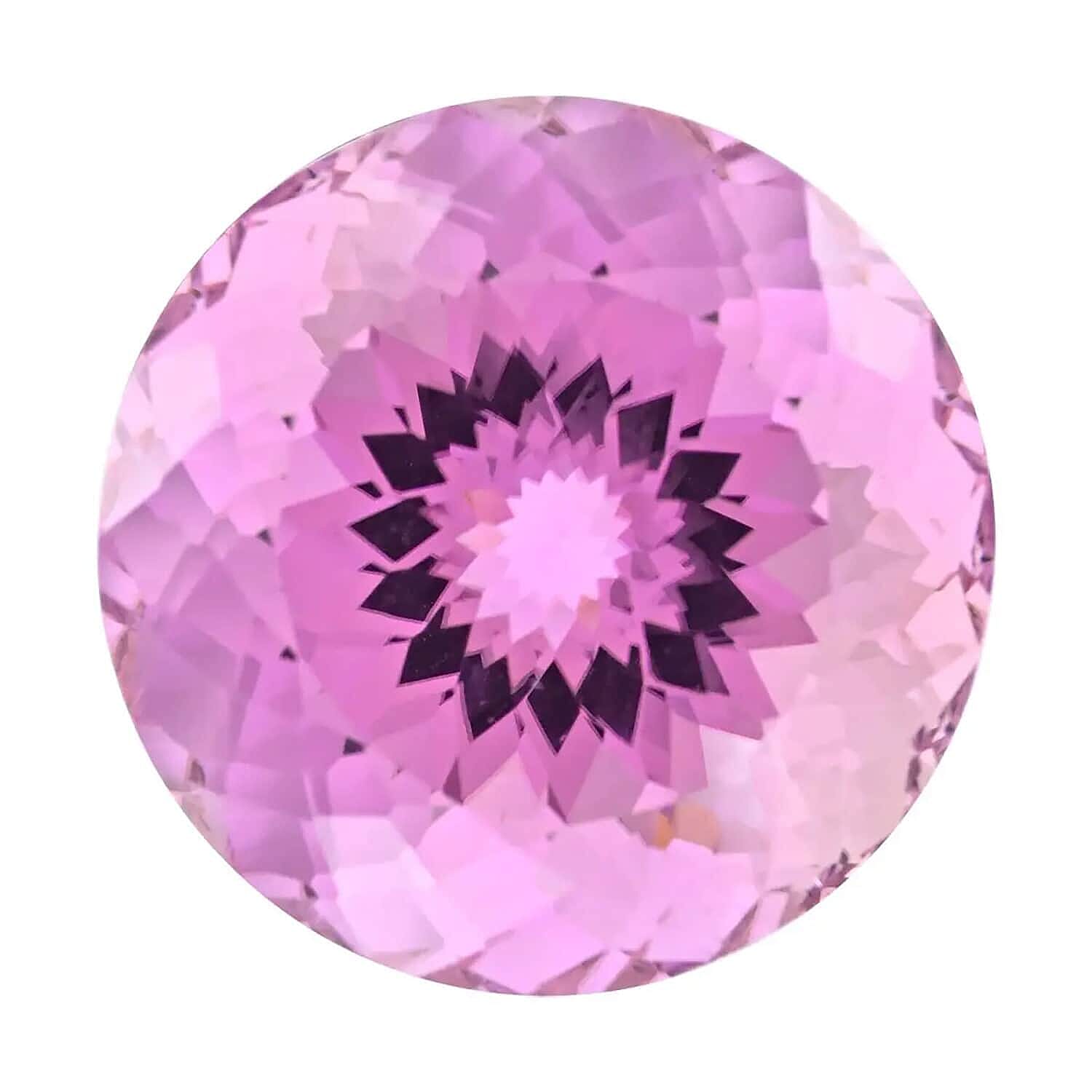 Chairman Vault Collection  - Certified and Appraised AAAA Patroke Kunzite Loose Gemstone (Rnd Shape) 70.88 ct. 7755823 0