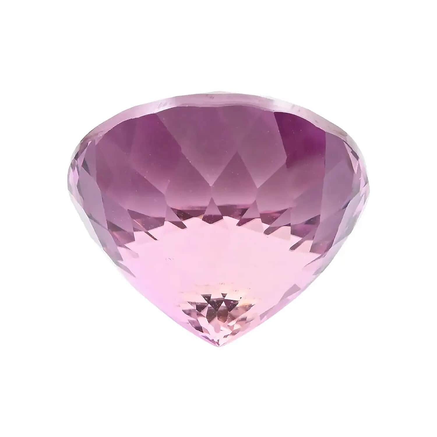 Chairman Vault Collection  - Certified and Appraised AAAA Patroke Kunzite Loose Gemstone (Rnd Shape) 70.88 ct. 7755823 2