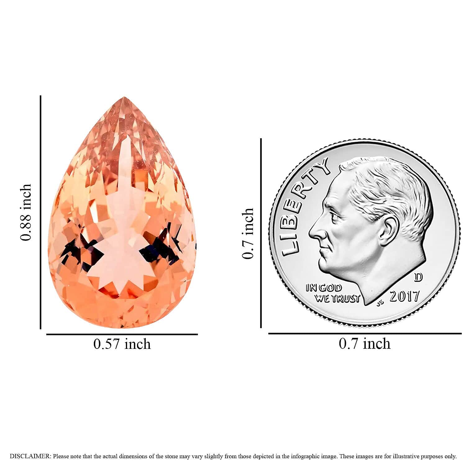 Chairman Vault Collection - Certified and Appraised AAAA Marropino Morganite Loose Gemstone (Pear Shape) 18.62 ct. 7755831 3