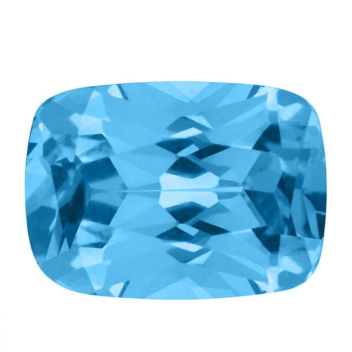Chairman Vault Collection - Certified and Appraised AAAA Santa Maria Aquamarine Loose Gemstone (Cush Shape) 8.31 ct. 7878104 0