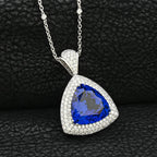 Certified and Appraised RHAPSODY 950 Platinum AAAA Tanzanite, Diamond Necklace 18 Inches 26.45 Ct