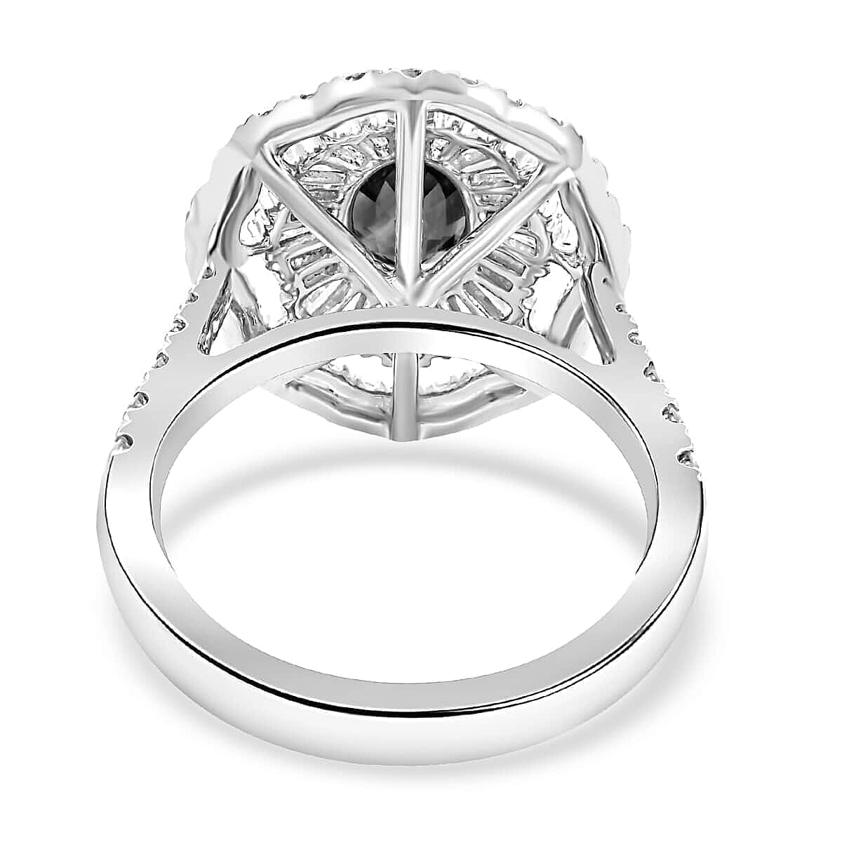 Chairman's Vault Collection Certified &amp; Appraised RHAPSODY AAAA Blue Ceylon Sapphire, Natural Diamond Floral Halo Ring in 950 Platinum 3.75 Ct. 7769699 5