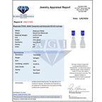 Certified and Appraised RHAPSODY 950 Platinum AAAA Tanzanite, Diamond Dangle Earrings 25.47 ct.