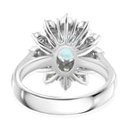 RHAPSODY 950 Platinum AGI Certified AAAA Paraiba Tourmaline & (VS-E-F) White Diamond Ring 2.50 Ct, Platinum Wt. 11.57 Gms