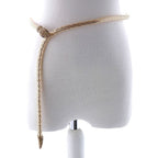 Champagne & Black Austrian Crystal Snake Design Necklace (Size - 32) in Gold Tone