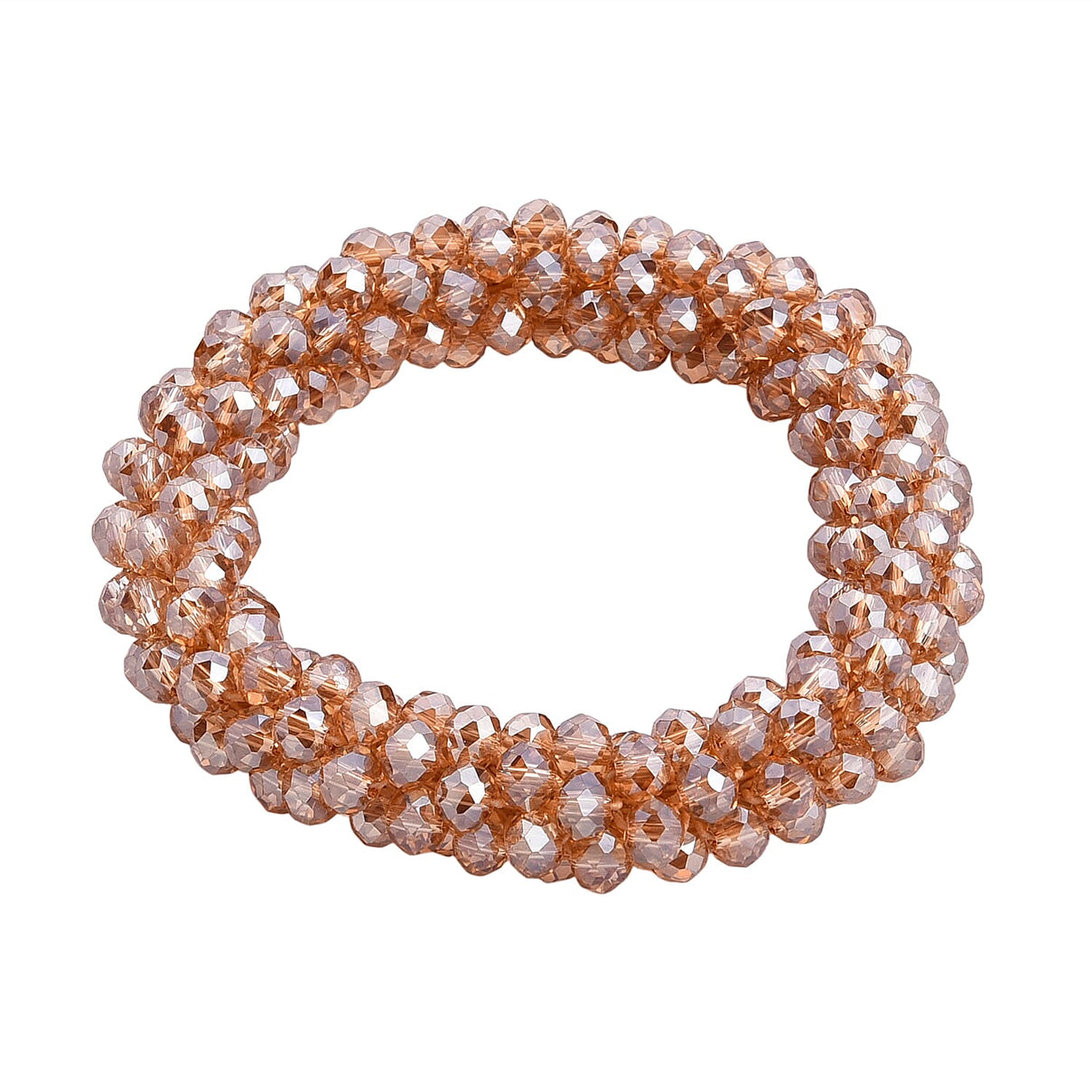 Champagne Crystal Stretchable Bracelet (Size - 7 to 7.5) 8334810 0