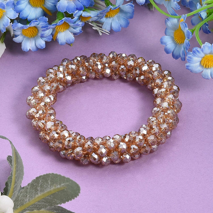 Champagne Crystal Stretchable Bracelet (Size - 7 to 7.5) V32368571 2
