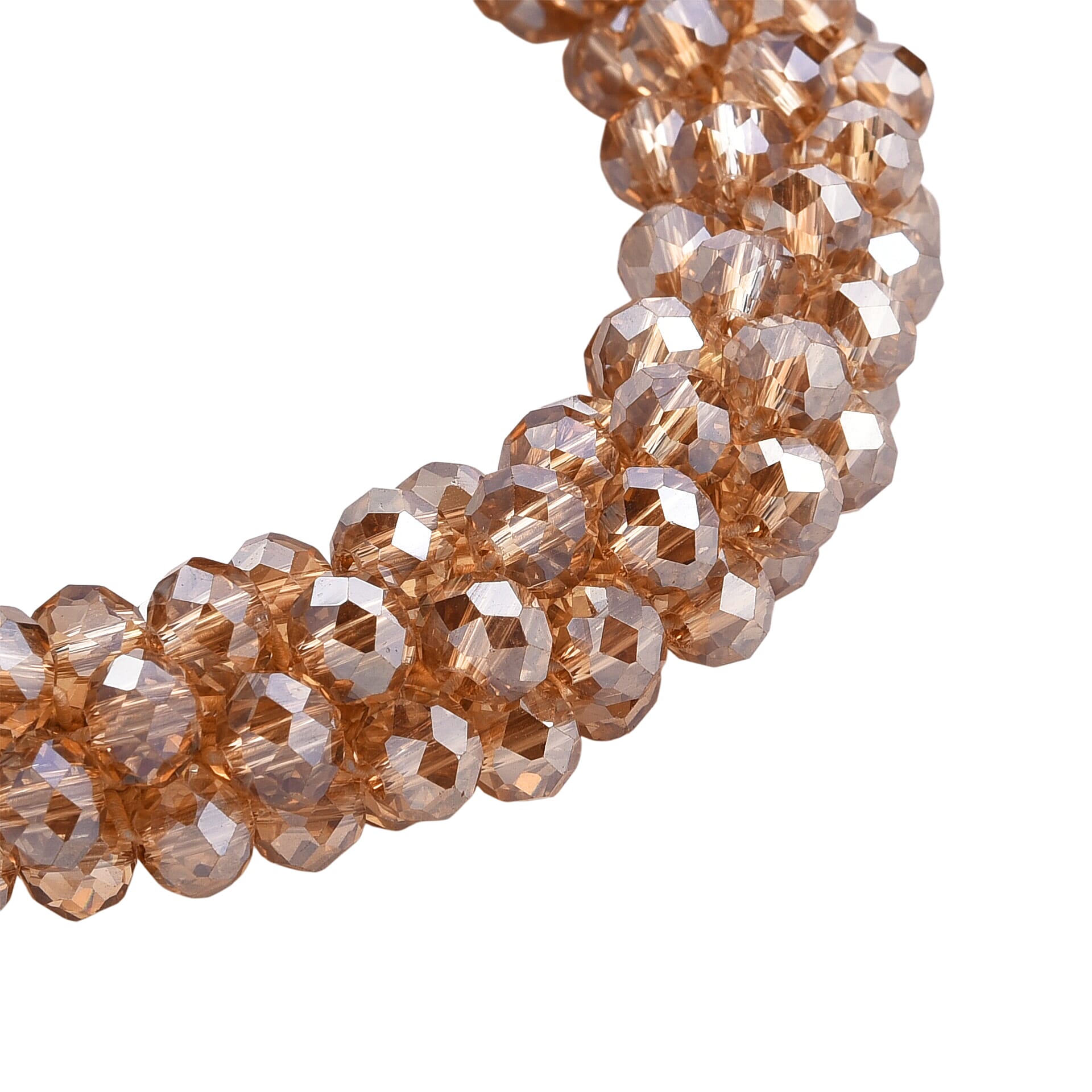 Champagne Crystal Stretchable Bracelet (Size - 7 to 7.5) 8334810 4