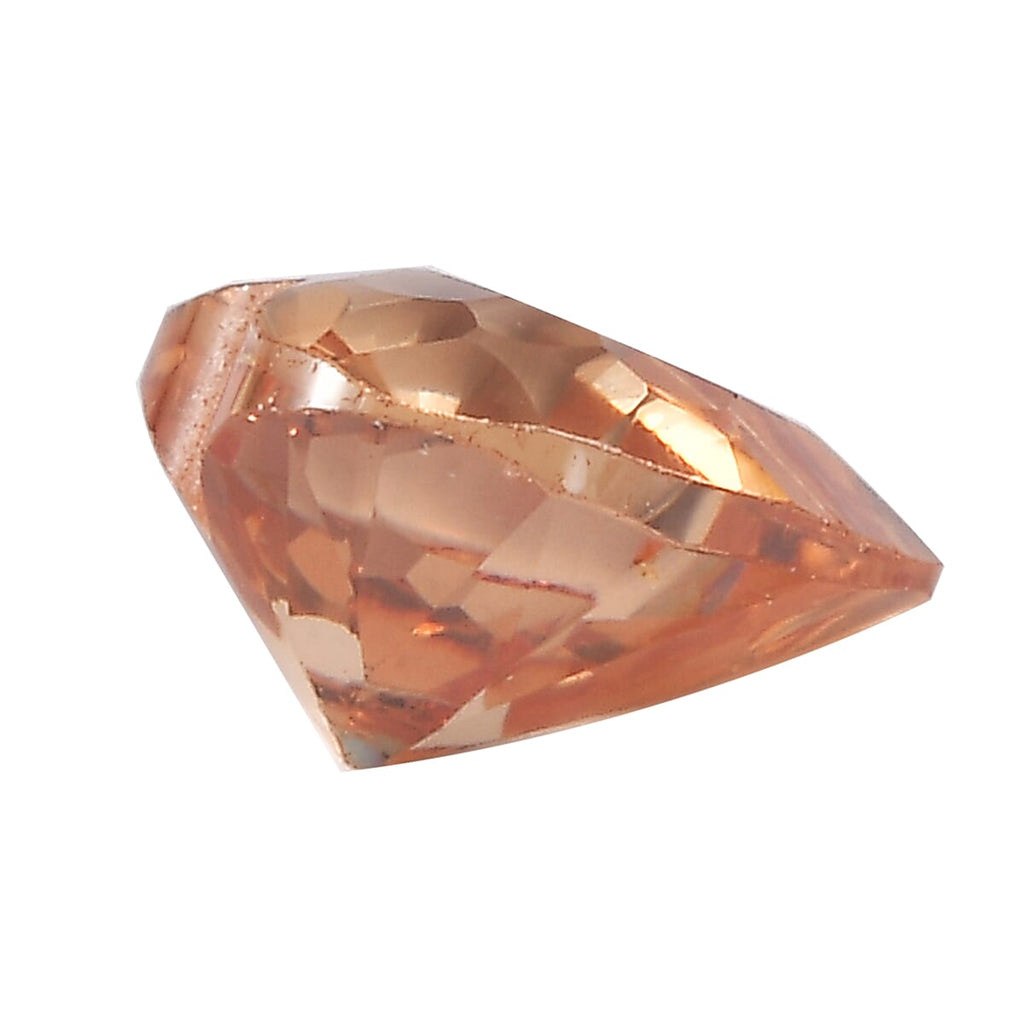 Champagne Cubic Zirconia Heart Shape Gemstone 2.45 Ct.