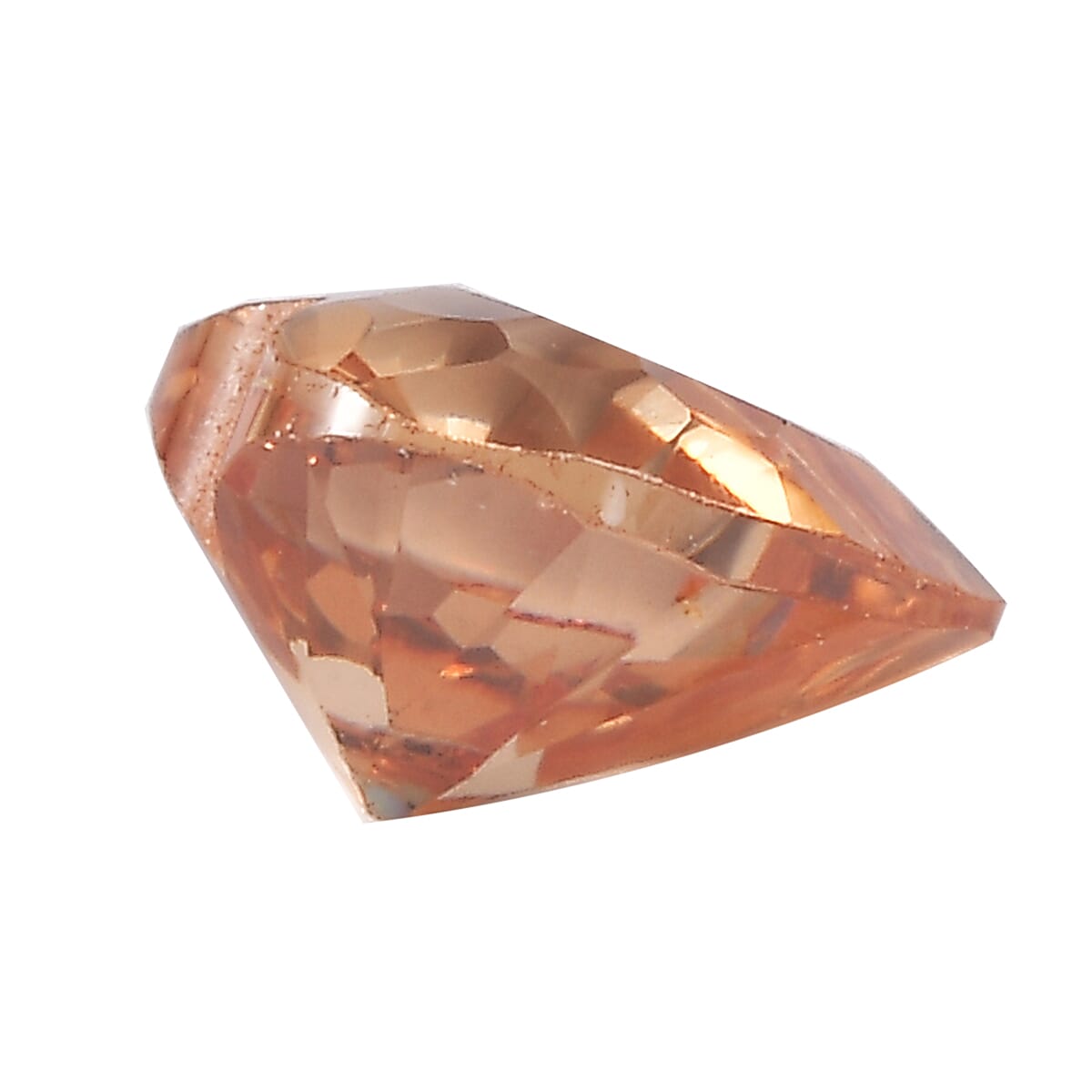 Set of 3 Champagne Cubic Zirconia Loose Gemstones in Heart Shape 2.45 Ct. 8063807 2