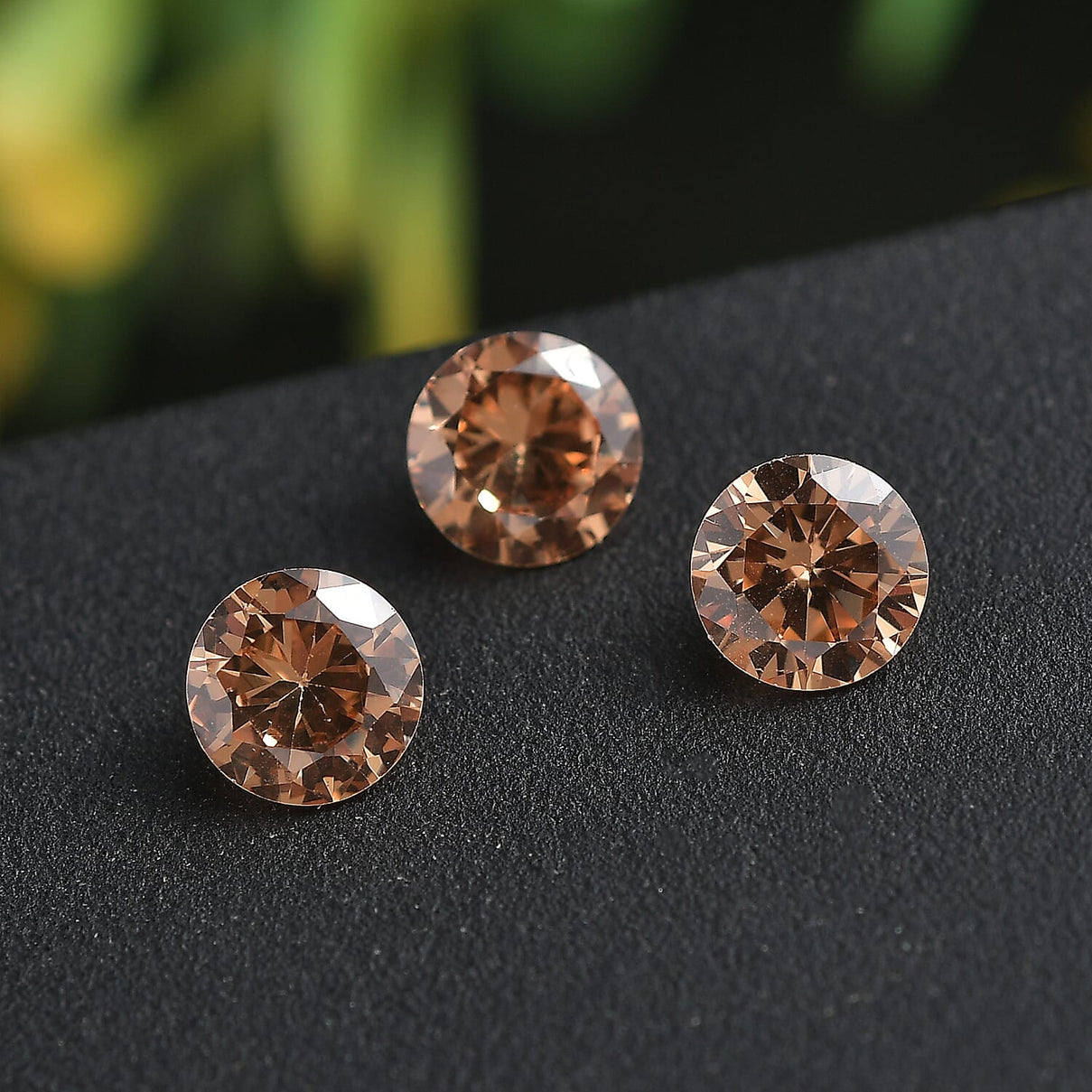 2.34 Ct. Set of 3 Champagne Cubic Zirconia Loose Gemstones in Round Shape 8063812 1