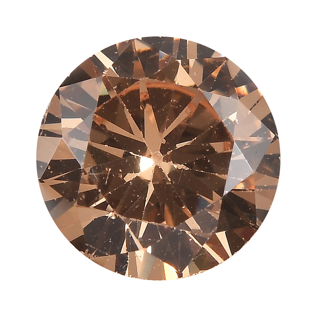 2.1 Ct. Champagne Cubic Zirconia Loose Gemstone in Round Shape 8063814 0