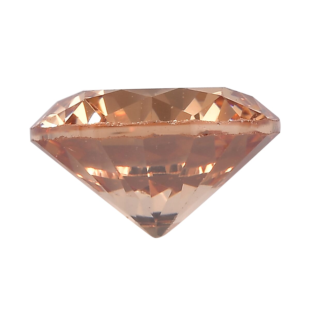 2.1 Ct. Champagne Cubic Zirconia Loose Gemstone in Round Shape 8063814 2