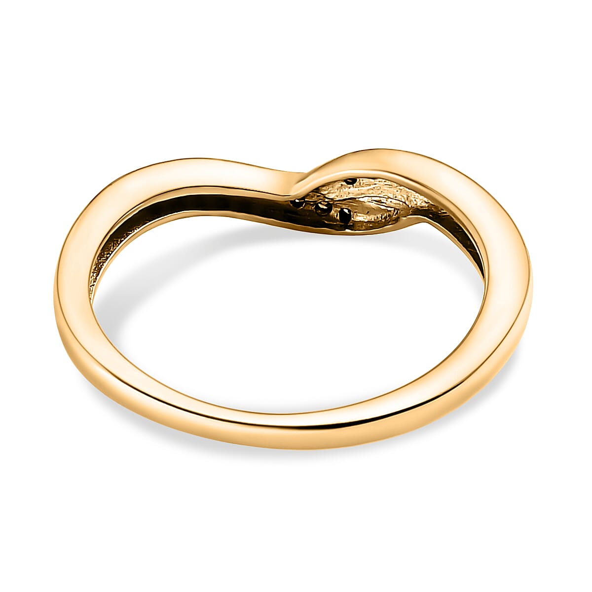 Champagne Diamond Ring in 18K Vermeil Yellow Gold Plated Sterling Silver 0.11 Ct. V32563271 4