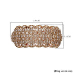 Natural Champagne Diamond Ring in Vermeil Rose Gold Plated Sterling Silver 0.40 Ct
