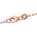 Champagne & White Diamond Chameleon Motif Pendant with Chain (Size 20) in 18K Vermeil Rose Gold Plated Sterling Silver 0.70 Ct.