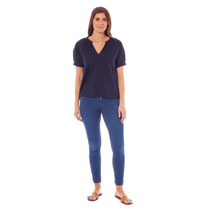 Charlotte West Ladies Linen Blend Top 7807481 2
